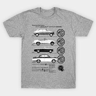 MG CAR RANGE - 1960s advert T-Shirt